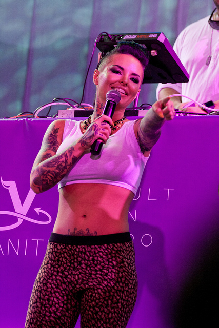 Christy Mack at the Toronto Vanity Fan Expo earlier this year (Photo by Alan Teo, via flickr and the Creative Commons)