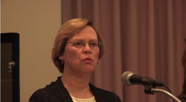 Donna Hughes. (Screenshot from video presentation, "Analysis of Human Trafficking Cases in Rhode Island, 2009-2013")